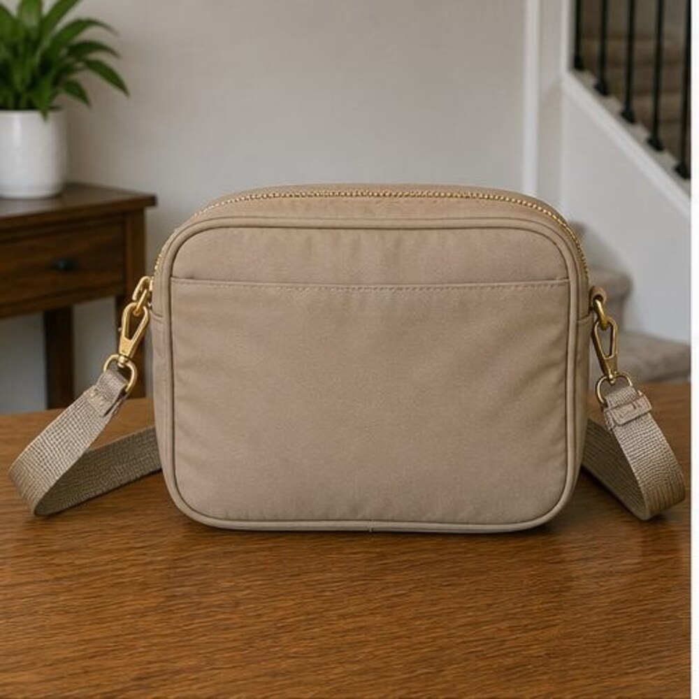 Merlot Nylon Crossbody Bag